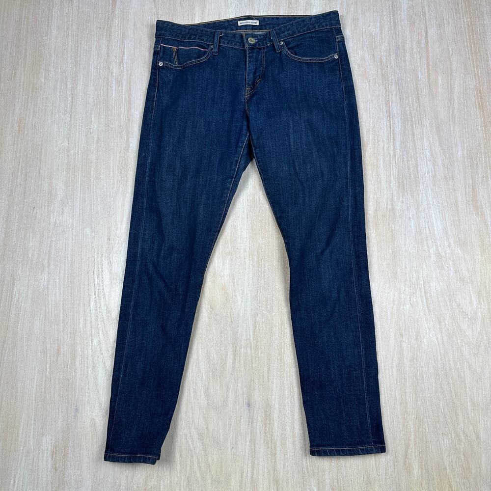 Levi's Boyfriend Skinny Mid Rise Casual Blue Dark Wash Denim Jeans Women's 27